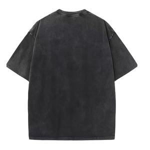 Camiseta Oversize de Algodón Personalizada para Hombre, Estilo Streetwear, con Acabado Vintage Lavado al Ácido, Antiarrugas, Cuello Redondo, Manga Corta - Product Image 5