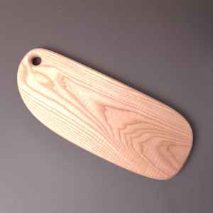 Planche à découper en bois de frêne, forme allongée classique, planche à découper en bois massif pour la cuisine, le restaurant, le service et la préparation des aliments - Product Image 2