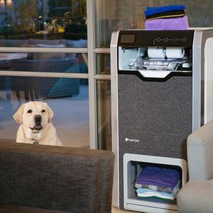 Équipement de blanchisserie commercial de qualité supérieure, machine à laver les vêtements en tissu pliable grise Foldimate - Product Image 2