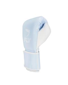 Guantes de Boxeo Fly Azul Cielo y Blanco, Modelo Nuevo RTS, Guantes de Entrenamiento y Sparring de Piel Profesional con Cierre de Velcro CP-BG-79 - Product Image 2