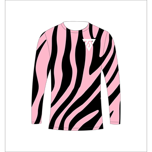 Camiseta de manga larga con estampado de cebra rosa sublimada personalizada para hombre, para caza, pesca, atletismo, Trackstar OEM, marca privada TSI-G05-P0805 - Product Image 2