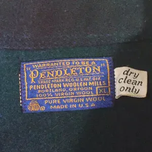 Vintage uomo Pendleton Shadow Plaid in pura lana vergine giacca a 4 bottoni da taschino fatta in USA abbigliamento uomo grande giacca a pendente