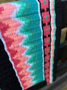 Western Show Horse Saddle Blanket Diseño de Nueva Zelanda Manta de sillín de lana hecha a mano Top Wool Saddle Pad Size - Product Image 6