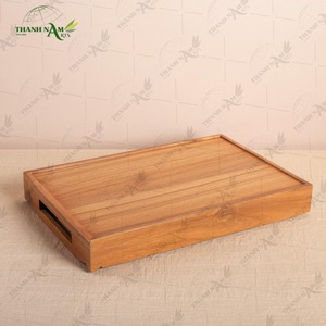 Plateau à sushi artisanal en bambou écologique et durable, finition laquée, léger, durable, imperméable, personnalisable - Product Image 4