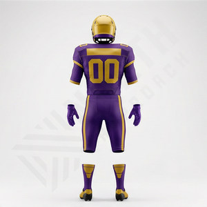 Vêtements de sport de style pakistanais, uniforme de football américain, léger, écologique, sublimation, performance, vêtements d'équipe athlétique - Product Image 2