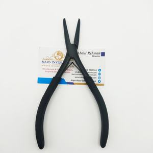 Alicates de extensión de cabello de metal y Acero inoxidable plano negro mate con dientes y agarre cómodo para uso comercial - Product Image 5