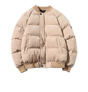 Customizable Men's Winter Puffer <b>Jacket</b> Breathable Quick Dry with Hood New Latest High Street Style OEM Service Canvas Fabric - Product Image 1