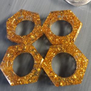 แหวนผ้าเช็ดปากสไตล์วินเทจสุดหรูลายใบไม้สีทองประดับโต๊ะอาหารทำจากโลหะและเรซินสำหรับงานเลี้ยงและร้านอาหาร - Product Image 5