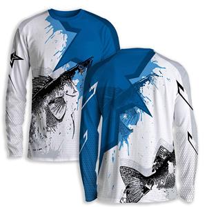 Dernière conception de chemises de pêche à manches longues en polyester 100% à séchage rapide personnalisé maillot de pêche en sublimation - Product Image 1