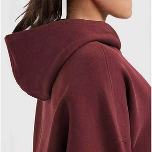 Sudadera Larga Extra Grande para Mujer, Tela de Terciopelo Suave y Cálida, Corte Holgado Informal, Estilo Urbano, Uso Diario en Invierno - Product Image 5