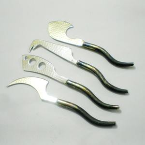 Cute Cheese Knife Set Stainless Steel Cheese Knife with Spiral Black Tail Handle Kitchen <b>Accessories</b> - Product Image 5