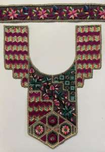 Parches de cuello bordados personalizados de alta calidad para prendas de vestir apliques de escote decorativos para coser para vestidos Kurtis Tops étnicos - Product Image 3