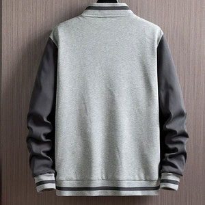 Chaqueta de Cuero Varsity con Cierre de Cremallera para Hombre, de Alta Calidad, con Logotipo Personalizado, Tallas Grandes para Invierno, en Oferta - Product Image 2