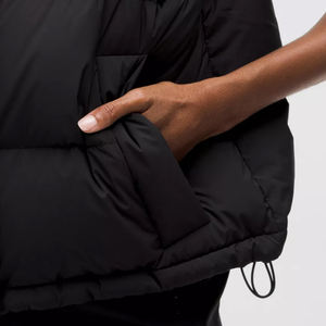 Sleeveless Design Lightweight Unique Design <b>Women</b> Crop <b>Vest</b> <b>Top</b> Quality Cotton Breathable Cropped <b>Women</b> Puffer <b>Vest</b> - Product Image 3