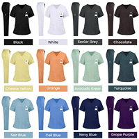 Uniforme Médico al por Mayor ODM, Uniforme de Trabajo para Médicos y Enfermeras, Conjunto de Uniformes Quirúrgicos para Hospital, Venta Caliente OEM, Blusa y Pantalón Quirúrgicos para Clínica Médica