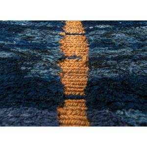 Tapis en laine noué à la main Zuri Blue, motif abstrait, design rectangulaire pour la décoration de la maison, salon, voiture, 9x12, rectangulaire, Pae-4628 - Product Image 3