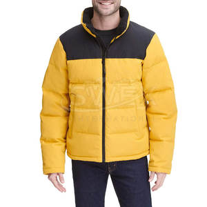Veste bulle pour hommes avec son propre logo de conception de services OEM Veste d'hiver à bulles de haute qualité à la mode pour hommes - Product Image 1