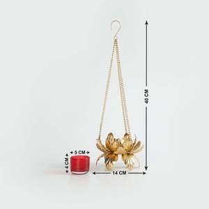 Elegant Hanging <b>Tea</b> Light Holder Create a Magical Glow Charming Hanging <b>Tea</b> Light Holder a Touch of Warmth and Style - Product Image 3