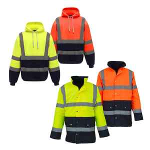 Veste de sécurité haute visibilité réfléchissante pour hommes, en polyester, certifiée EN, respirante, uniforme de travail pour la construction - Product Image 6