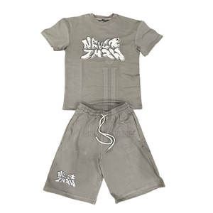 Conjuntos de camiseta y pantalones cortos para hombre con logotipo personalizado superventas Conjunto de camiseta y pantalones cortos de dos piezas para hombre - Product Image 1