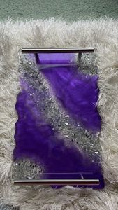 Bandeja de servicio de epoxi de resina hecha a mano ENDLESS, elementos esenciales de cocina únicos para el hogar, restaurante, Hotel, servicio decorativo Tra - Product Image 6