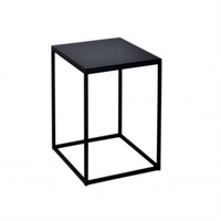 Table basse carrée en fer de style industriel moderne avec plateau en marbre, de haute qualité, taille personnalisable, meubles pour la maison, salon, chambre à coucher
