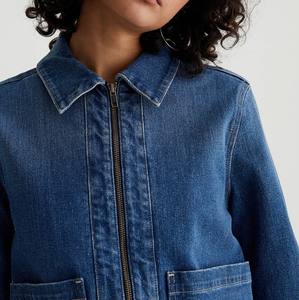 Chaqueta Vaquera Estilo Zip para Hombre, Primavera, Hecha a Medida, Duradera, Transpirable, Resistente al Viento, Cómoda, Elegante, Informal, de Alta Calidad - Product Image 4