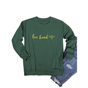 OEM ODM mujeres sudaderas diseño personalizado logotipo impreso de gran tamaño de manga larga Casual moda pulóver para marca y venta al por mayor - Product Image 3