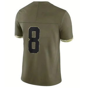 Camiseta de Fútbol Americano Sublimada Personalizada de Alta Calidad para Adultos, Nuevo Diseño, Mangas Cortas, Unisex - Product Image 3