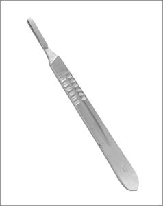 Acier inoxydable stérile #10 Lames de scalpel #3 Manche de scalpel Dermaplaning Outil dermatologique de précision Source d'alimentation manuelle - Product Image 6