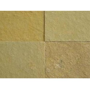 Dalles de pierre calcaire jaune Ananthpur, matériau durable et non poreux pour les patios extérieurs, les allées, les cours et la construction. - Product Image 1