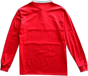 OEM โลโก้ที่กําหนดเองบุรุษเสื้อเชิ้ตโรગ્บี้แขนยาวลายเสื้อยืดผ้าฝ้ายบริสุทธิ์ย์สิ่งทอลายทแยงเสื้อลําลอง - Product Image 2
