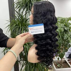 Venta al por mayor 100% Extensiones de Cabello Humano Remy Vietnamita Natural Negro Vapor Peluca de Onda Profunda Gran Venta Disponible Stock - Product Image 6