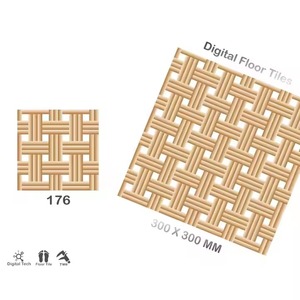 Carreaux de sol en céramique antidérapants à jet d'encre de marque Vistaar 30x30 12x12 40x40 brillant rectifié 300x300mm vitrage numérique rustique - Product Image 5