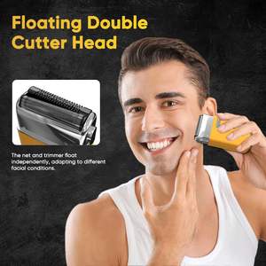 Afeitadora Eléctrica Portátil Mini para Hombre con Tira LED y Cabezal Magnético, Cuchilla Única USB, Resistente al Agua IPX7, Cuchillas de Malla Dentada - Product Image 4