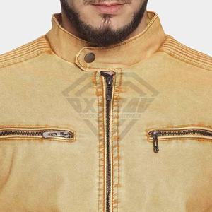Chaqueta de cuero para hombre de alta venta Material ecológico con cuello alto Nuevo diseño Tela cómoda transpirable para el invierno - Product Image 6
