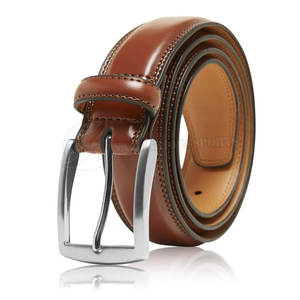 Cinturón de Cuero y Acero con Logotipo Personalizado de Alta Calidad para Hombre |   Duradero, Clásico, Informal de Negocios, Impermeable y Transpirable |   OEM/ODM - Product Image 1