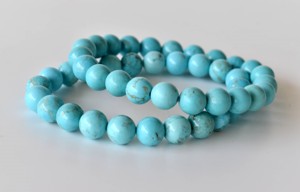 Top Premium Quality Selling Turquoise 8mm Round <b>Beaded</b> Bracelet Semiprecious Healing <b>Crystals</b> for Jewelry At Wholesale Price - Product Image 5