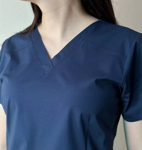 Conjunto de Top y Pantalones suaves perfectos para mujer, conjuntos de uniformes, ropa deportiva de manga corta de fabricante, ropa médica para mujer - Product Image 3