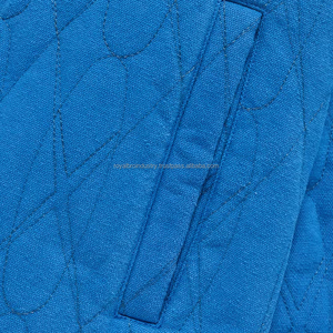 Sweat à capuche zippé réversible pour homme 100 % coton, brodé, avec fente latérale et col tricoté - Product Image 5