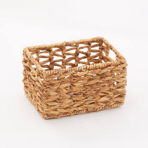 Cestas organizadoras de almacenamiento natural de venta rápida, cestas de jacinto de agua al precio más bajo. - Product Image 3