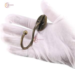 Best Selling Handmade Brass Clothes <b>Hook</b> Knitting Needles <b>Hooks</b> Customized Shape and Size Antique Brass Hanger <b>Hook</b> From Indian - Product Image 1