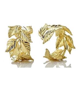 Brass Napkin Ring Best Quality 2 Piece Large Leaf Shape Tableware Decorate Accessories Brass Napkin Ring - Product Image 4