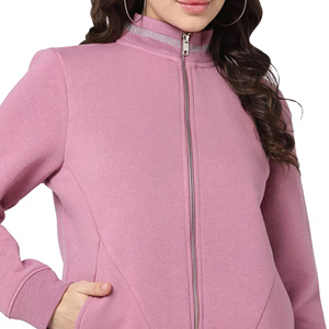 Sweatshirts de haute qualité pour femmes à col montant OEM Pull personnalisé avec fermeture éclair Robes à la mode pour jeunes femmes de BD - Product Image 4
