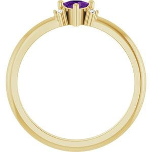 Stuller <b>Dainty</b> Engagement <b>Ring</b> 72435:248P 14KY Platinum Cluster with Cut Stone Rhodium Plated and Set Inlay - Product Image 2