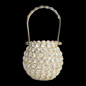 Living Room Decorative <b>Crystal</b> <b>Candle</b> Jar Handmade Fancy Design Hanging Votive Holder for Hotel Decoration in Bulk - Product Image 1