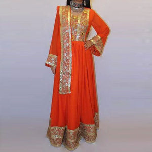 Banjara-vestido Tribal de buena calidad, para Eid, color sólido, bordado con cuello redondo - Product Image 5