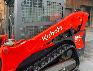 Livraison rapide et gratuite : Chargeuse sur chenilles Kubota SVL75-3, moteur diesel, engin de terrassement avec pompe - Product Image 4