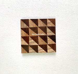 Attractive Custom Resin & Wood Coasters Wood Resin Mats Pads Round Home Hotel Epoxy Resin Acacia Wood Coasters - Product Image 4