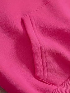 Sweat à capuche court pour femme, hiver, respirant, 100% coton, streetwear - Product Image 2